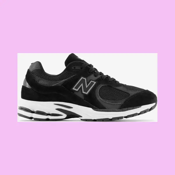 New Balance Men's 2002R Shoes, Black/Phantom/Gunmetal/White, 5.5/M thumbnail