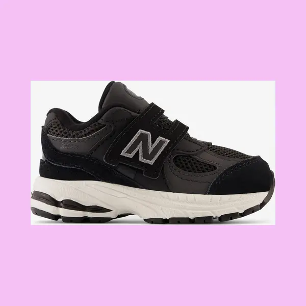 New Balance 2002 Shoes Pure Black Grey Kids - 20 thumbnail