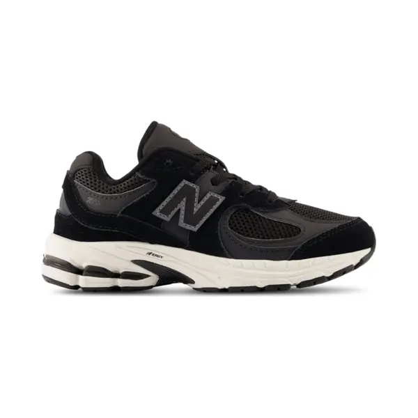 New Balance 2002 Bungee Lace Kinder Schuhe Schwarz Pur - 30 thumbnail