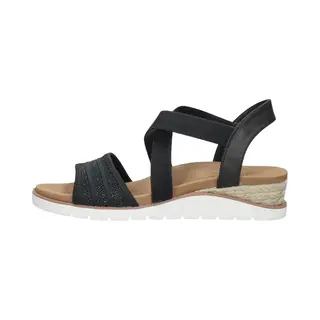 Skechers Arch Fit Beach Kiss-Boho Beyo Dames Sneakers - Zwart