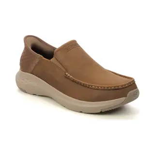Skechers, Mannen, Sneakers, Slip-Ins Parson - Oswin Bruin, Bruin, (45.5)