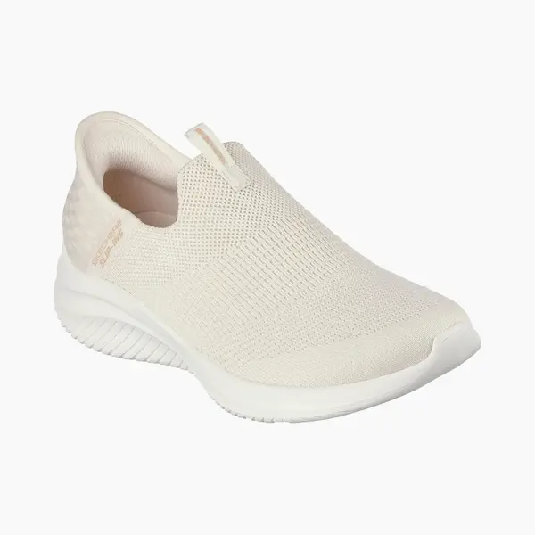 Skechers Women's Womens Stretch Knit Slip Ins W Slip On Trainers - Cream - Size, 5.5 thumbnail