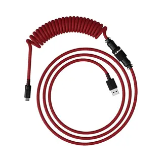 HyperX Usb-C-spiraalkabel, Red-Black