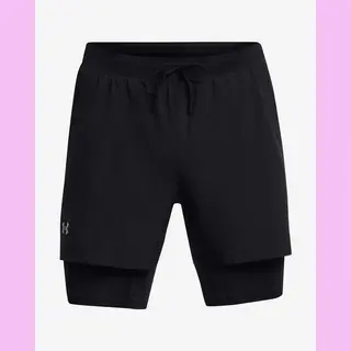 Under Armour Sportbroek 'Launch' Zwart / Wit