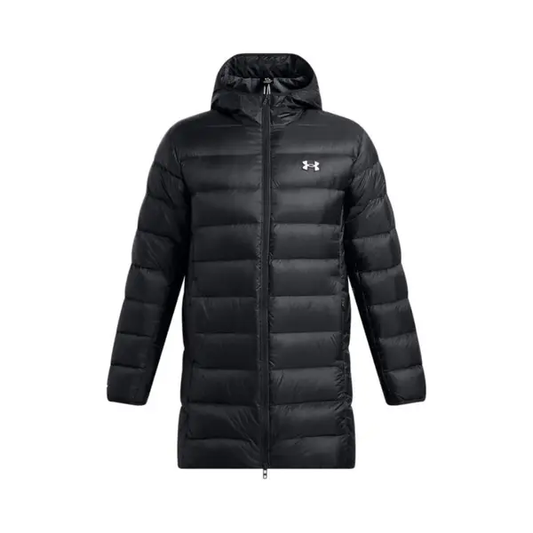 Under Armour Legend Training Lange Warm Waterafstotend Donsjack Heren Jas Zwart 1385839-001 Xl thumbnail
