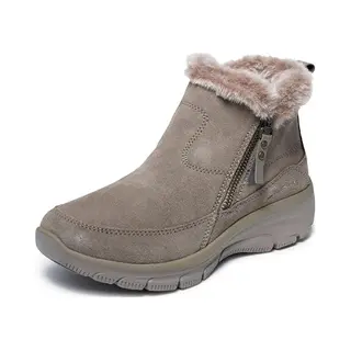 Skechers Bottines à Fermeture éclair Easy Going Cool Pour Femme, Taupe, 39 Eu