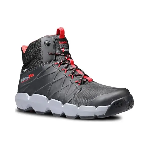 Timberland Pro Morphix 6" Leather Black/Red Safety Boots - Uk 9 thumbnail