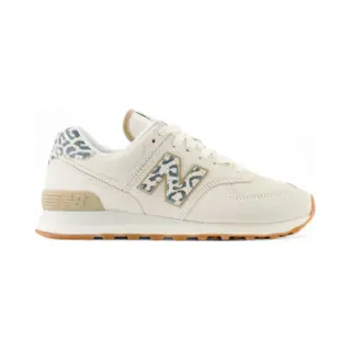 New Balancevoor Vrouwen. WL574V2 Leren Sneakers 574 Wit (39), Leer, Plat, Veters, Casual