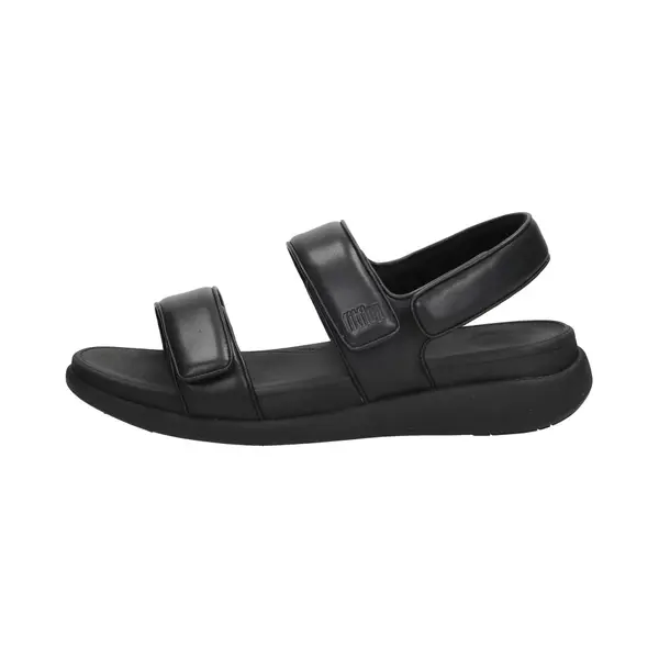 FitFlop Women's F-Mode Go Adjustable Flatform Back-Strap Sandals Wedge, All Black, 6 Uk thumbnail