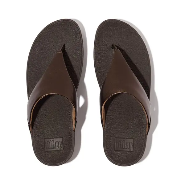 Fitflop Lulu Lederen Teenslipper - Microwobbleboard-zool Technologie thumbnail