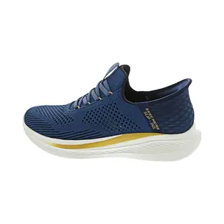 Skechers Slade-Quinto Mocassins Mains Libres Pour Homme, Bleu, 45 Eu