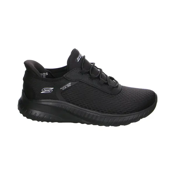 Skechers Women's Bobs Squad Chaos In Color Sneaker, Black Mesh, 5 Uk thumbnail