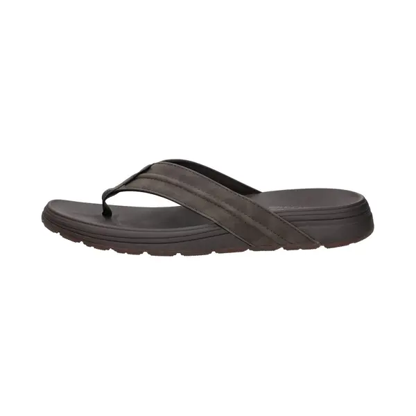 Skechers Usa Heren Patino-Marlee Flip-Flop, Schok, 13, Chocolade Synthetisch thumbnail