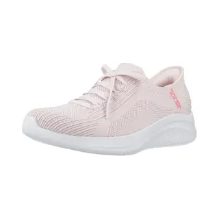 Skechers Women's Ultra Flex 3.0 Brilliant Path Slip-On Sneakers, Light Pink Textile/Trim, 6 Uk