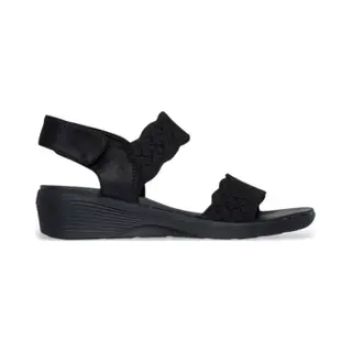 Skechersvoor Vrouwen. 163165 Arya On The Rise Sandalen Zwart (39), 3 Tot 5 Cm, Klittenband, Casual