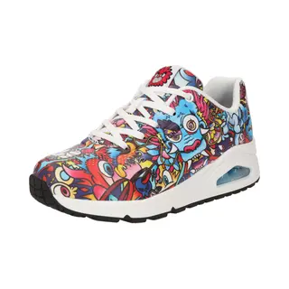 Skechers Sneakers Laag 'Uno' Blauw / Geel / Rosa / Rood