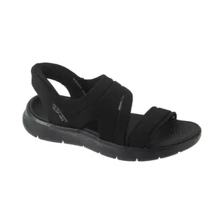 Skechers Go Walk Flex Sandaal Enticing Damessandalen, Zwart Textiel, 37 Eu