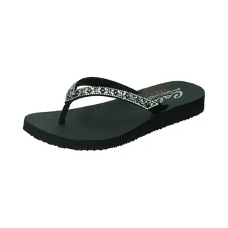 Skechers Meditation - Butterfly Garden - Dames Slippers - Zwart