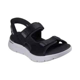 Skechers, Mannen, Sandalen, Go Walk Flex Zandal-Easy Entr - Heren Sandalen - Zwart, Grijs, Zwart, (45)