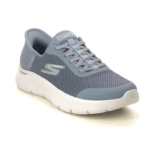 Skechers Slip Ins Go Walk Bungee Blu Blue Womens Trainers 124836 In A Plain Textile In Size 7
