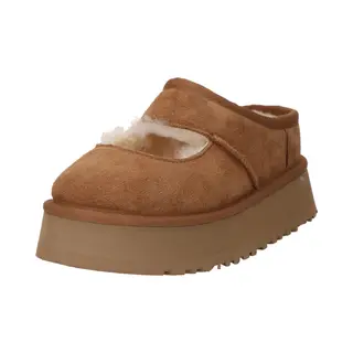Ugg Suede Bea Mary Jane Platform Shoes - Slip Ons Camel Us - 09