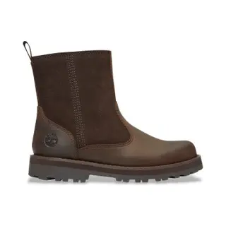 Timberland For Boy. TB1A25G92421 Brown Courma Leather Boots (34), Flat, Zip, Casual, Children's Fashion