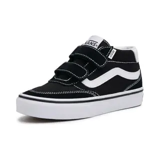 Vans Brooklyn Mid V Suede/Canvas Black/White Unisex Sneakers - Black/White