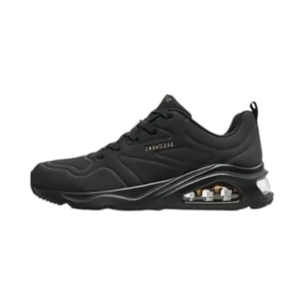 Skechers Women's Tres-Air Uno Ah - Mazing Sneaker, Black Durasuede/Textile, 7 Uk thumbnail