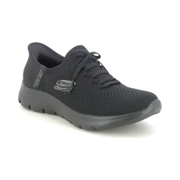 Skechers Slip Ins Summit Bbk Black Womens Trainers 150263 In A Plain Textile In Size 9 thumbnail