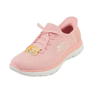 Skechers Women's Summits New Daily Trainers, Rose Knit/Coral Trim, 4 Uk