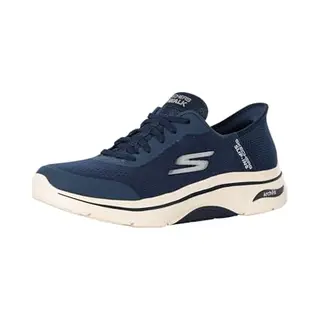 Skechers Men's Go Walk Arch Fit 2.0 Simplicity 2 Slip-On Sneakers, Navy Textile/Synthetic, 9.5 Uk