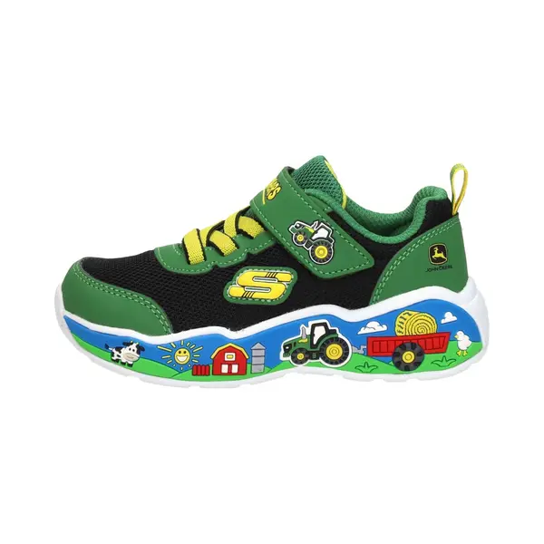 Skechers Play Scene Barn-squad Buddies Sneakers Voor Jongens, Groen Zwart, 24 Eu thumbnail