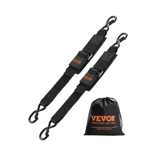 Vevor Set Van 2 Ratelspanbanden Voor Boten, 5, 08 X 60, 96 Cm Zwart