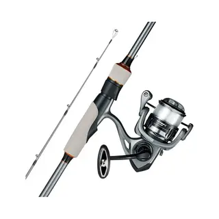 Vevor Lot De Canne à Pêche Télescopique En Fibre De Carbone, Canne En Deux Pièces De 2 M De Pêche Au Bar Noir Et Ensemble De Moulinet De Spinning