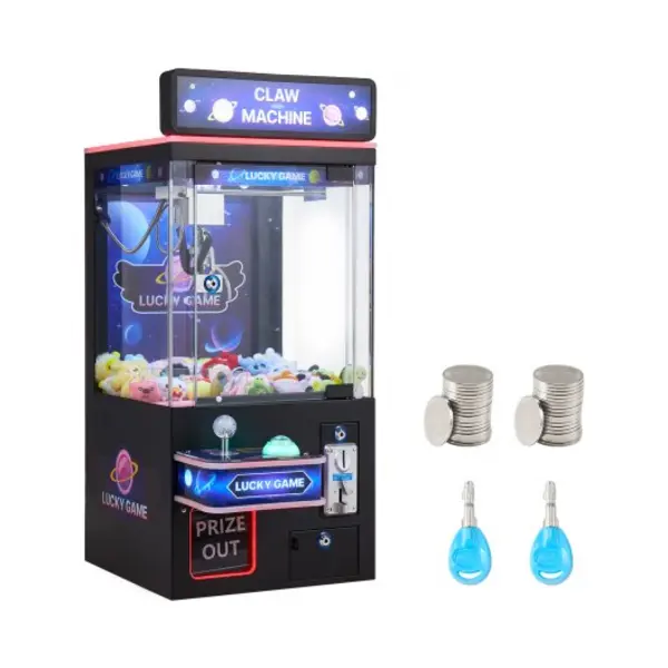 Vevor Greifautomat, Spielautomat, Mittelgroßer Arcade-Spielautomat Mit Licht & Ton, Verstellbaren Stahlkrallen, Gewinnautomat, Greifer, thumbnail