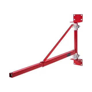 Vevor Elektrische Takelsteunarm 300kg Draagvermogen Takelhouder Zwenkarm Met Stang Takelframe Van Staal, 180° Draaibaar Steigertakel Hefarm
