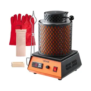 Vevor Digitale Goudsmeltoven Met Keramische Kroes Van 3 Kg, Elektrische Smeltoven 1350 W Max. 1150 ℃, Metaalsmeltovenset Voor Het Maken Van