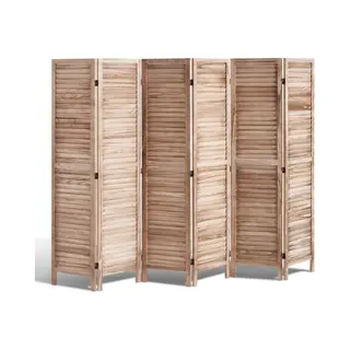 Vevor Roomdivider Scherm Houten 6-delig Opvouwbaar 242cm Privacyscherm