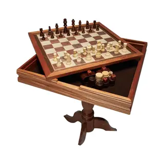 Vevor Schachspiel Aus Holz, 650 X 650 X 675 Mm Schachspielset, Desktop Schachbrettspiele Mit Schachfiguren, Schachset Set Für Party Familie
