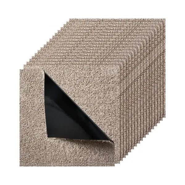 Vevor Teppichfliesen 457, 2 X 457, 2 X 12 Mm, 10er-Pack, Selbstklebender Teppichboden Mit Fläche Von 2 M², Teppich Bodenbelag, Einfacher thumbnail