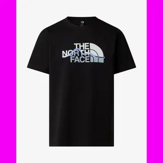 The North Face Mountain Line Graphic Short Sleeve T-Shirt Pure Black - Xl