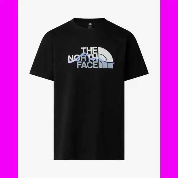 The North Face Mountain Line Graphic Short Sleeve T-Shirt Pure Black - Xl thumbnail