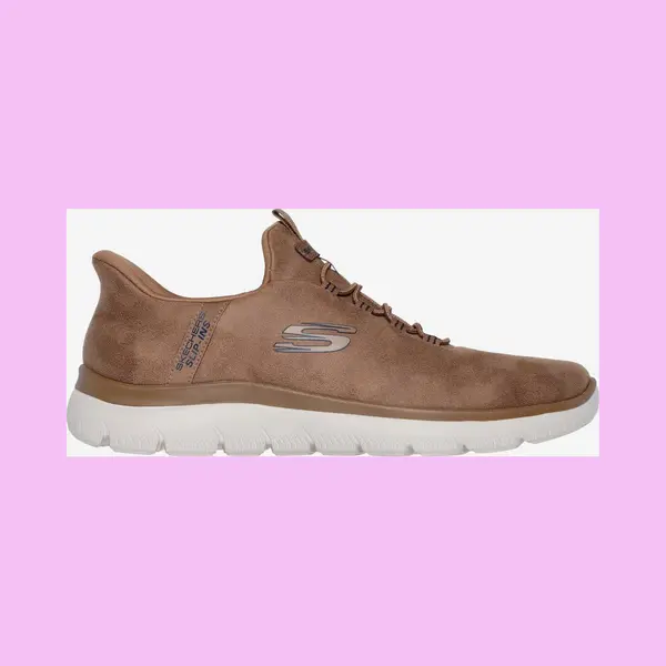 Skechers Summits Slip-Ins Shoes Brown White - 45 thumbnail