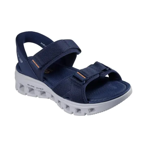 Skechers Men's Glide-Step Pro Sandal Salvoe Slip-On Sneakers, Navy Textile/Pu, 8 Uk thumbnail