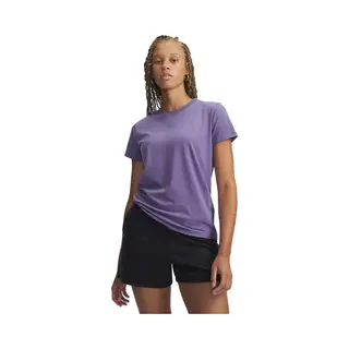 Under Armour Ua Rival Core Ss-Ppl Dames Sportshirt - Paars Luxe - Paars Luxe