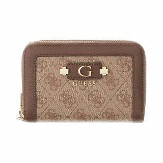 Guess Coleen Logo Medium Damesportemonnee Bruin Vrouw