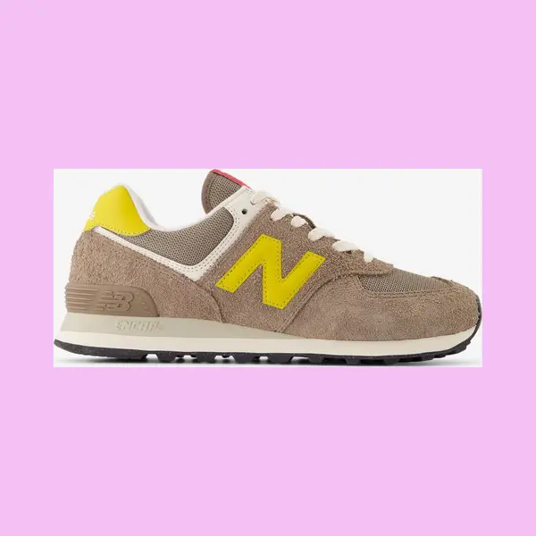 New Balanceunisex. U574V2 Sneakers 574 Bruin (06 D = 38.5 D), Plat, Veters, Casual thumbnail