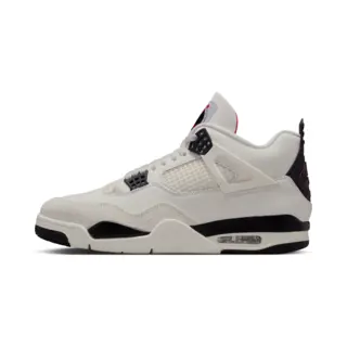 Jordan Aj4 Retro Herren Sneaker - Weiß - Größe 44 - Leder