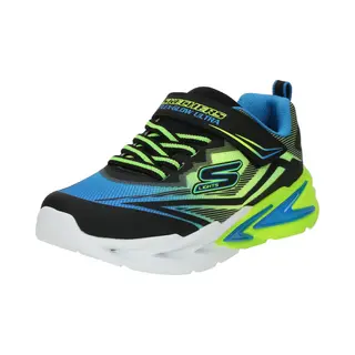 Skechers Flex-Glow Ultra Shoes Black Blue Green Boys - 34