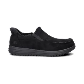 Skechers Murette Scofield Herenpantoffels, Zwarte Microvezel, 41 Eu